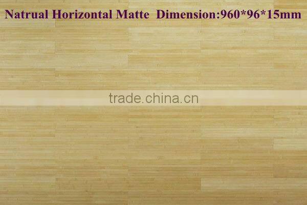 Environmental Chinese Factory Supplied Horizontal Matt Bamboo Hardwood Flooring