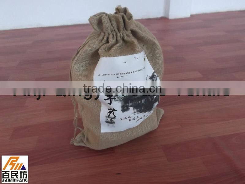 jute bags wholesale 30*50 cm printing LOGO nature color