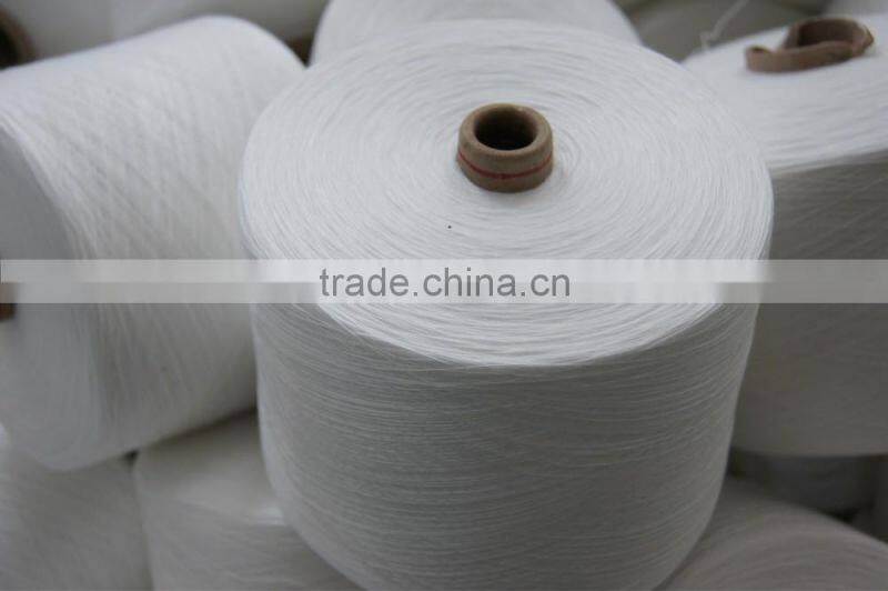 100% Polyester Spun Yarn (Virgin) Raw White
