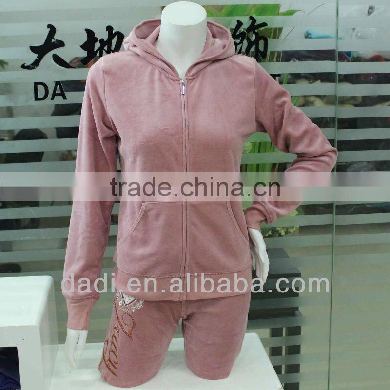 Velvet Tracksuits For Women PINK