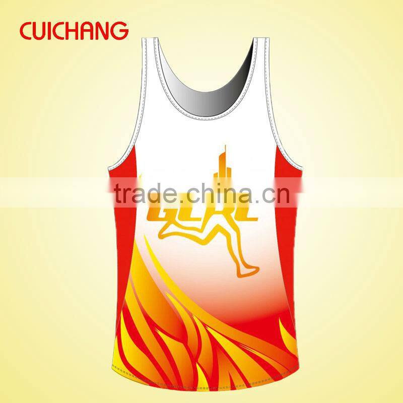 customize design running singlet
