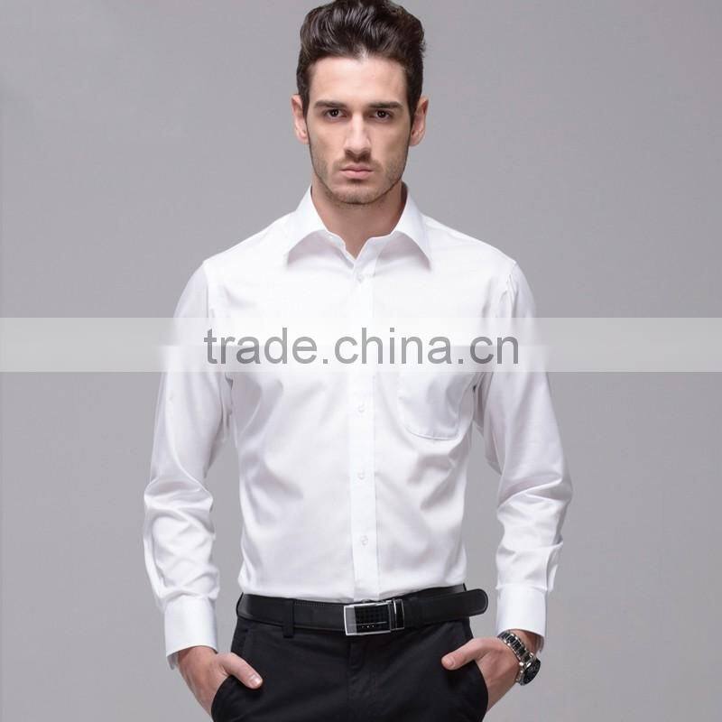 100% Cotton flight attendants whits shirts uniform shirts office classical long sleeve shirts