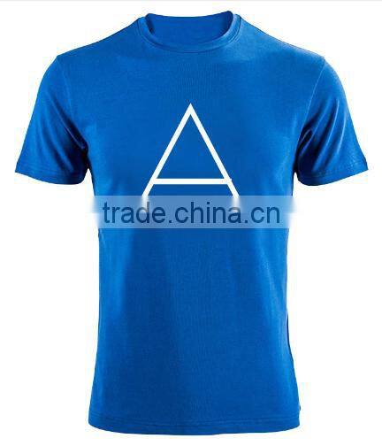 2016 100% Cotton T Shirt Print With Triangle Hugo Summer Style Short Tee