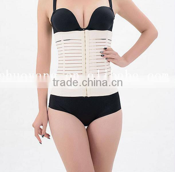 3 Hooks Black Postnatal breathable free sample belly shaper body shaper for women