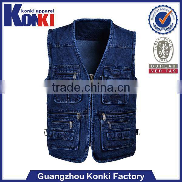 bulk wholesale jean vest for men hot selling