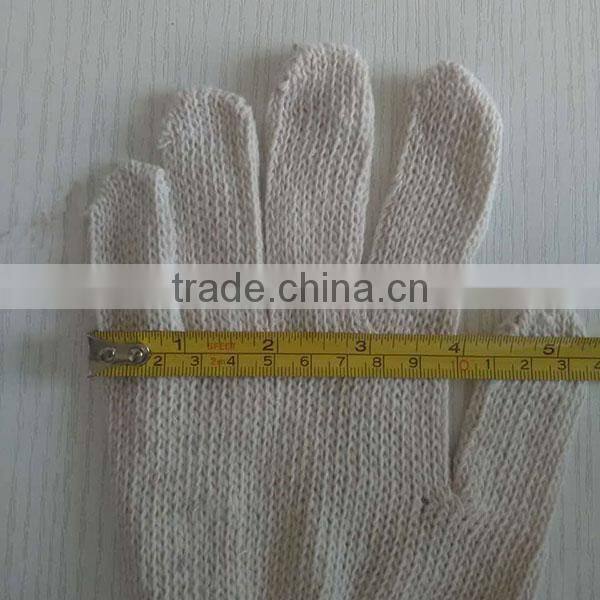 Stock Cotton And Polyester Knit Hand Work Gloves