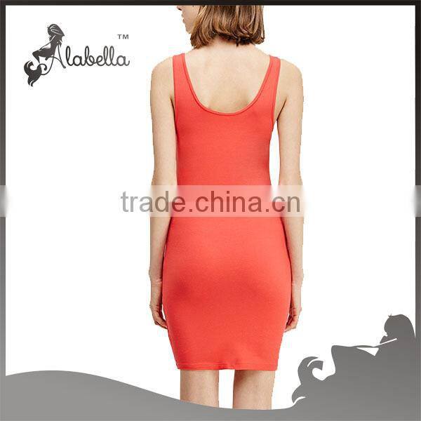 2015 hot selling fitness &yoga wear tank dress of Stretch-Knit Bodycon