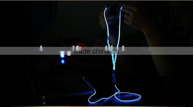 2015 Newest!!! sound music light und active earphone glow with the music Can pick up the phone