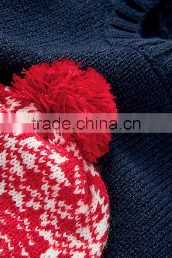 Newly Cartoon Style Kid Christmas Knitted Sweater