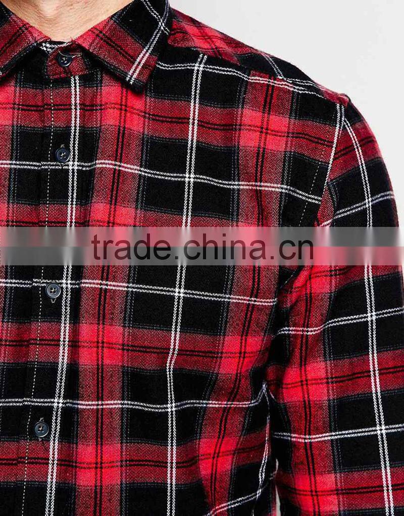 latest man Flannel Check Shirt with your logo
