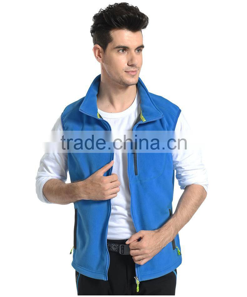 Fashion Design Men's Polar Fleece Vest In Spring