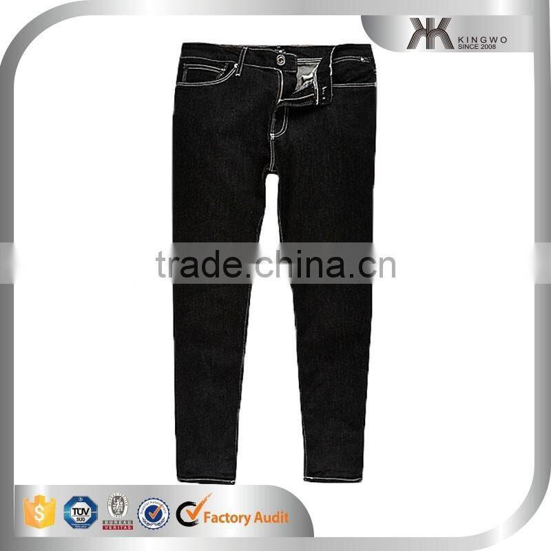 Denim Jeans Washed Black Denim Jeans Dongguan Wholesale
