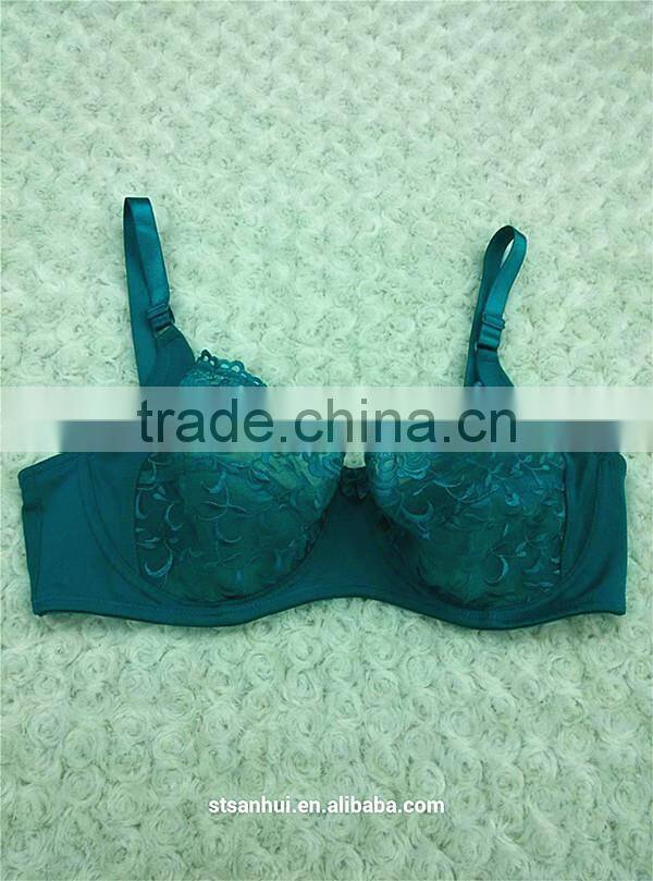 OEM service women white sexy transparent bra