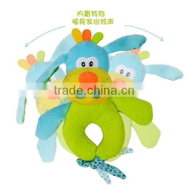 Cute Plush toy with ring for formative education/enlighten education