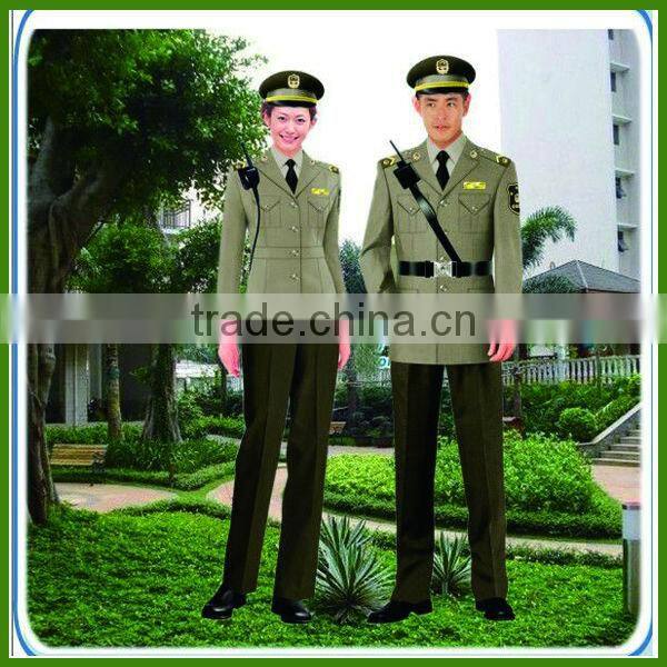 2014 new design security uniform , hot sale security uniform for guard, customize guard staff uniform