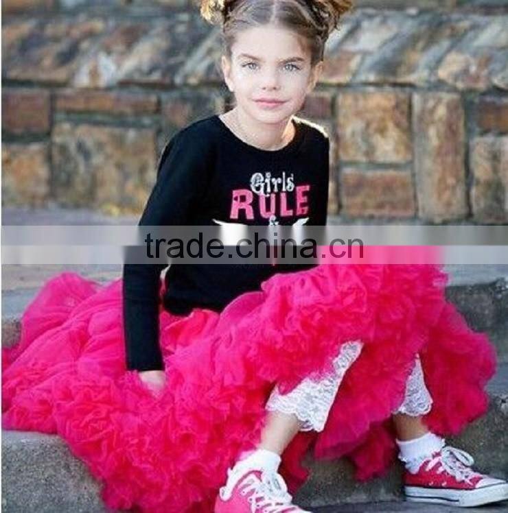 super fluffy white with red blue nylon with satin 2 layers factory direct kids parth birthday pettiskirt tutu