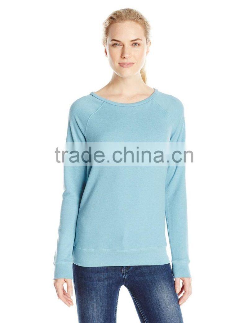 Women's Lightweight French terry Heathered super soft sweater