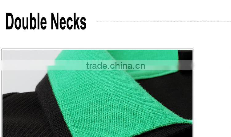 double neck long sleeves polo shirt design with combination