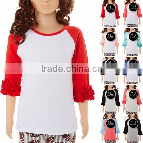 Factory wholesale icing ruffle shirt