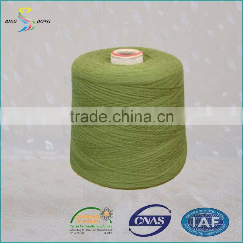 40/2 40/3 TFO dope dyed colors 100% virgin spun polyester yarn