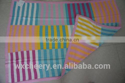 super soft cotton/polyester acrylic knitted baby blanket