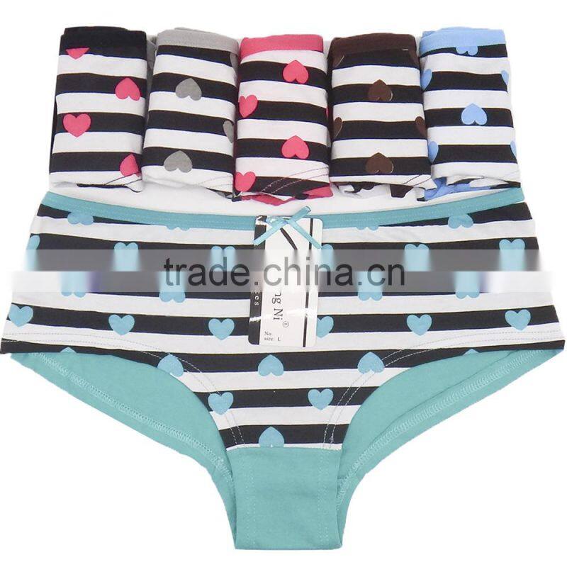 solid color lace women cotton brief panties/yje wholesale plus size sexy cotton breathable underwea panties/mulit color