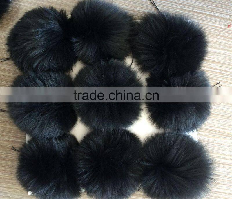 YR471 OEM Service China Factory Wholesale Cute Fox Fur Pompons