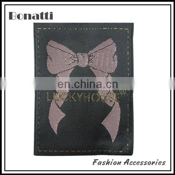 damask woven label for clothing