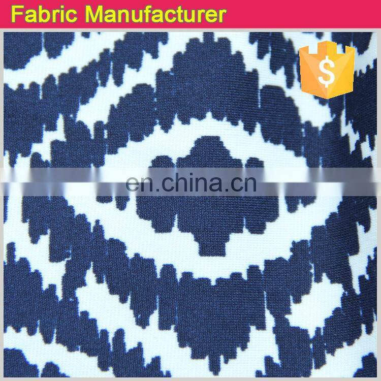 stretch DTY 100% polyester jersey knit print fabric