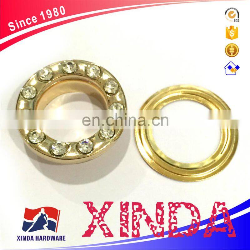 Zinc Alloy/Zamak,,Rhinestone Eyelet,Cheap price & High/Good Quality