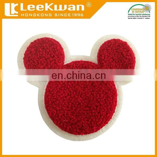 custom letter embroidered patch, chenille patch for sweater, chenille embroidered word patch