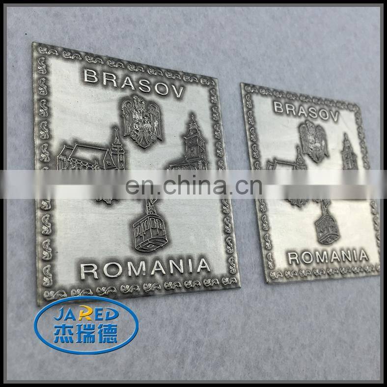 3M Adhesive Square Shape Metal Crafts Aluminum Wine Label