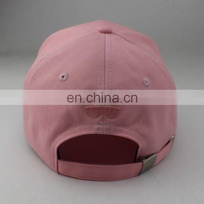OEM embroidery fashion pink baseball cap