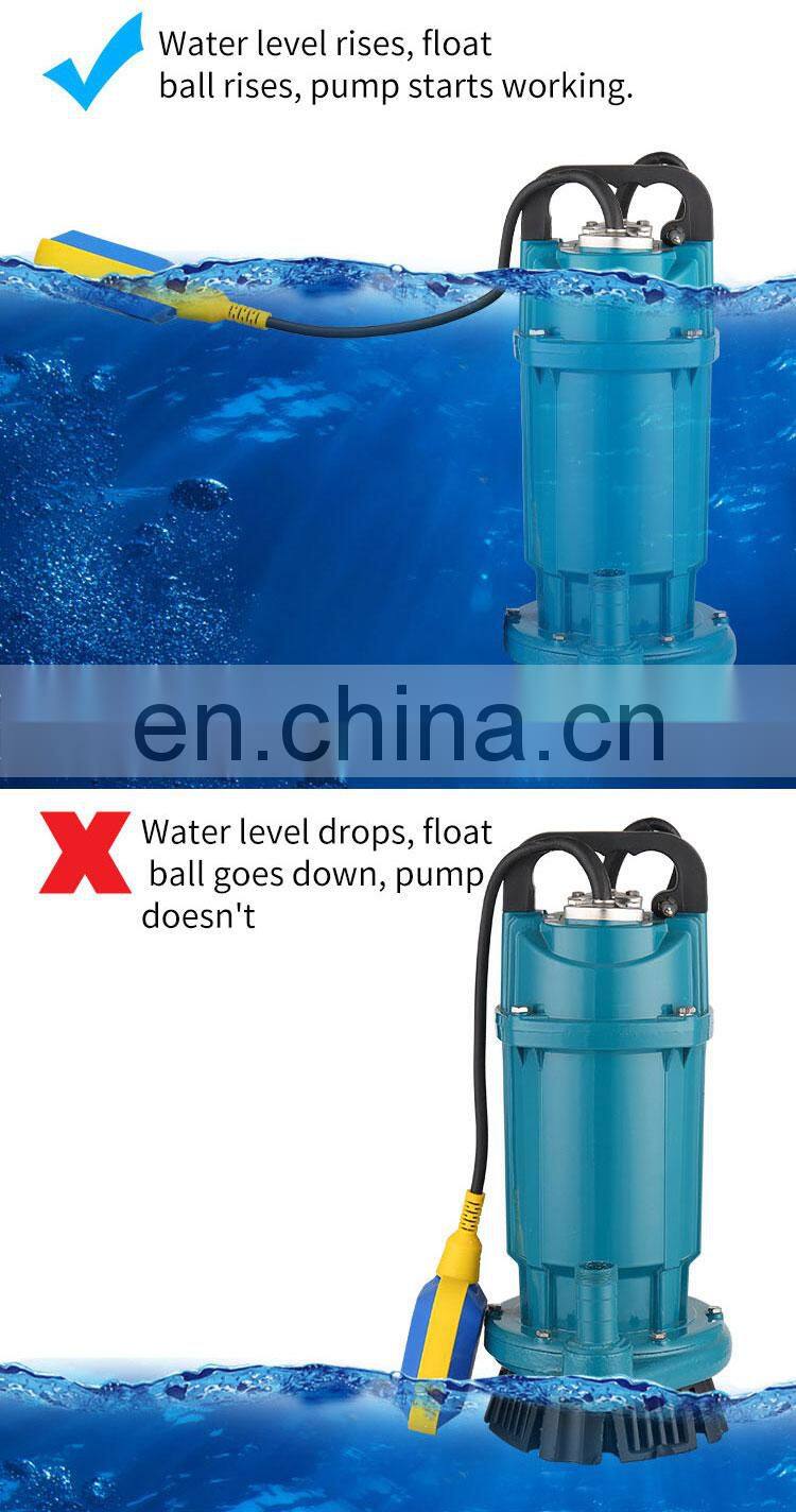 QDX  high efficiency 037kw 2hp electric 110 volt agricultural machine  submersible  water pump