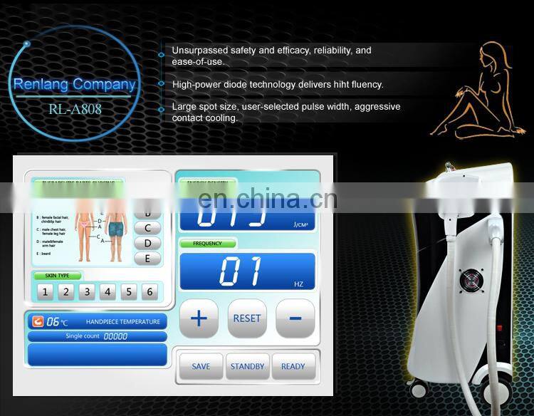 2018 new design good price most effective 808nm laser hair removal/diode laser hair removal machine on sale