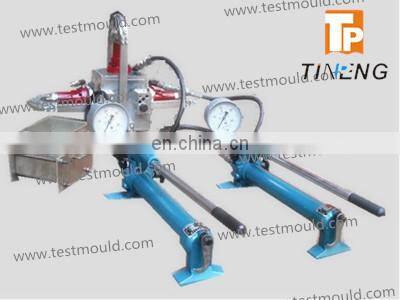 Hand operated rock shear box apparatus