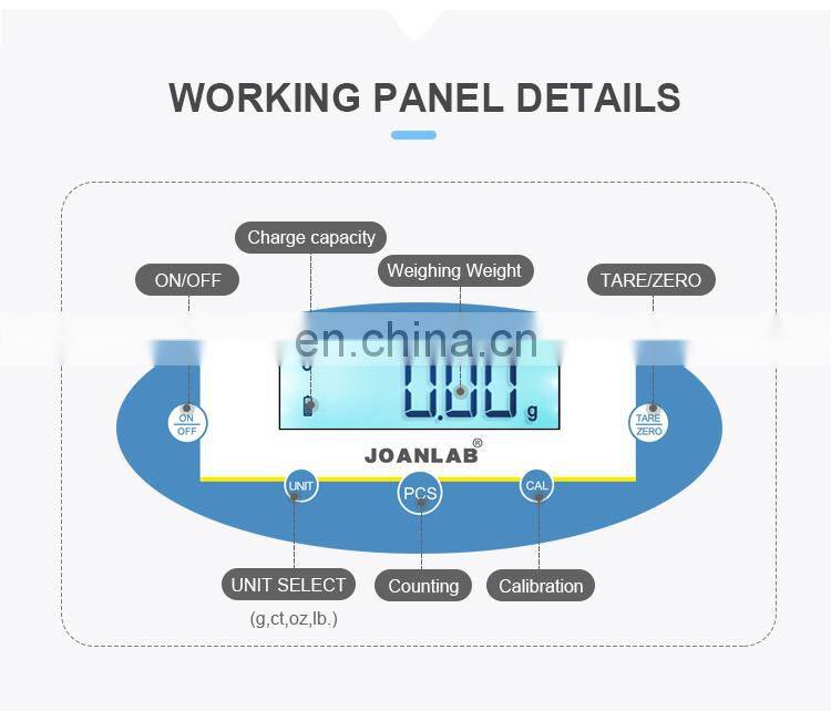 AKMLAB Laboratory 0.1g Accuracy LCD Digital Display Electronic Weighing Analytical Balance