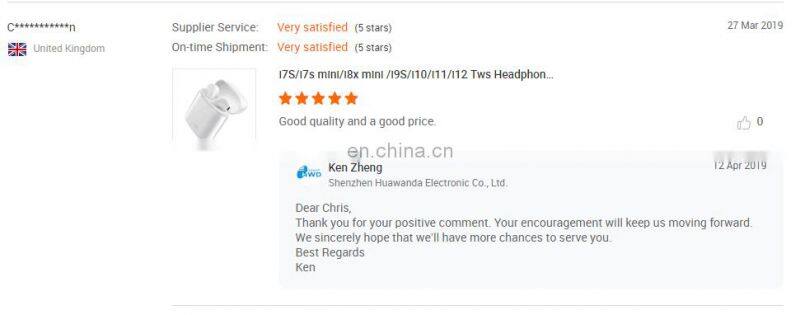 Hot selling i11tws bt5.0 TWS stereo earbuds i11 tws i11 with charging case touch control earbuds with charging box