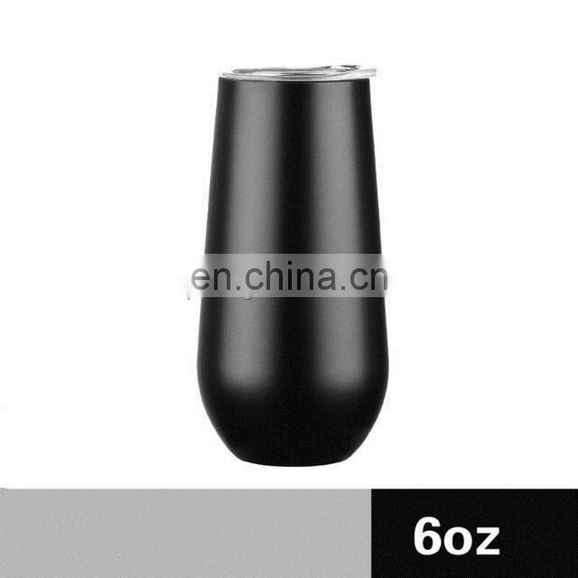 Hot Selling Colorful 6OZ Stainless Steel Wine Glass Mug Steel