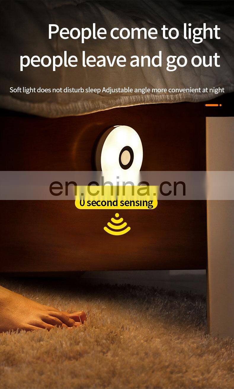 Led Under Cabinet Light With PIR Motion Sensor Auto Usb Infrared Wardrobe Sensor Ceiling Wall Light For Kitchen Stair