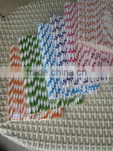 Hot designs Paper straws for wedding favors