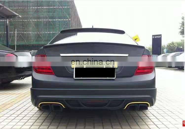 Runde FRP Material WD Style Body Kit Front Rear Bumper Side Skirts Fender For 2012-2014 Mercedes Bens C-Class w204 body kit
