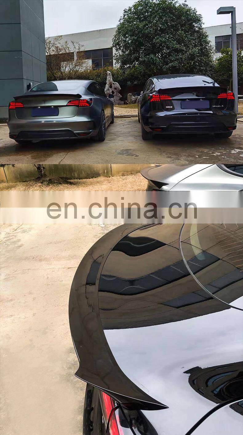 Runde Perfect Fitment Body Kit For 19-22 Tesla Model 3 Modification Upgrade Dark Shark Style Front Rear Bumper Side Skirt