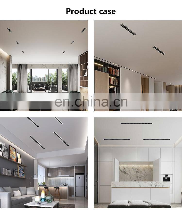 Easy Installation Strobe Free Indoor Office Home 2 4 10 20 30 W LED Recessed Linear Down Light