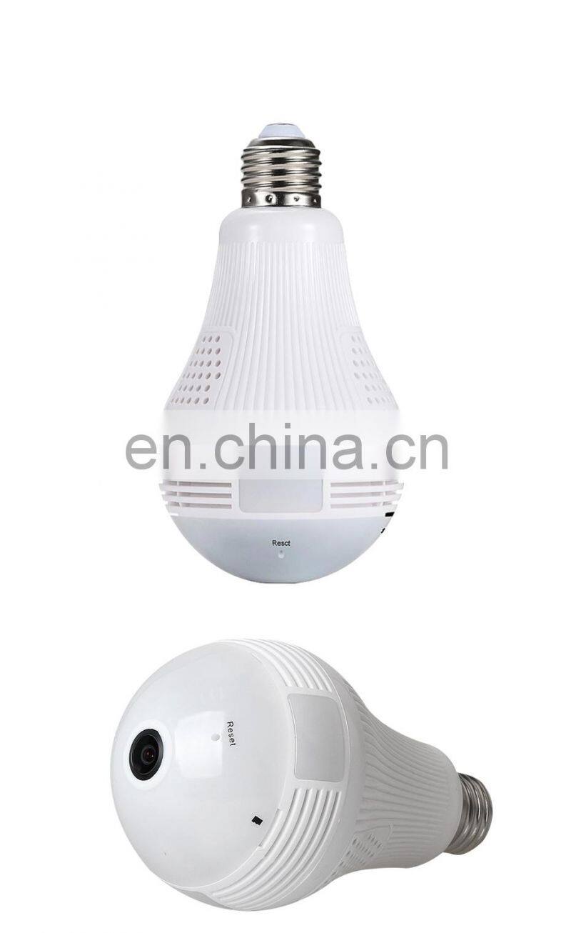 360 Degree LED Camera Bulb Light 1080P Wireless CCTV Bulb Panoramic Home Security WiFi CCTV Fisheye Bulb Lamp