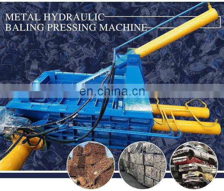machine manufacturers metal scrap aluminum baler machine press for waste metal