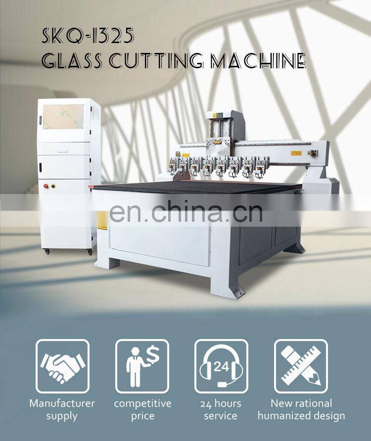CNC Automatic Round Shape Glass Cutting Machine for Mirror Glass Decorative Cloth Sari Cutter