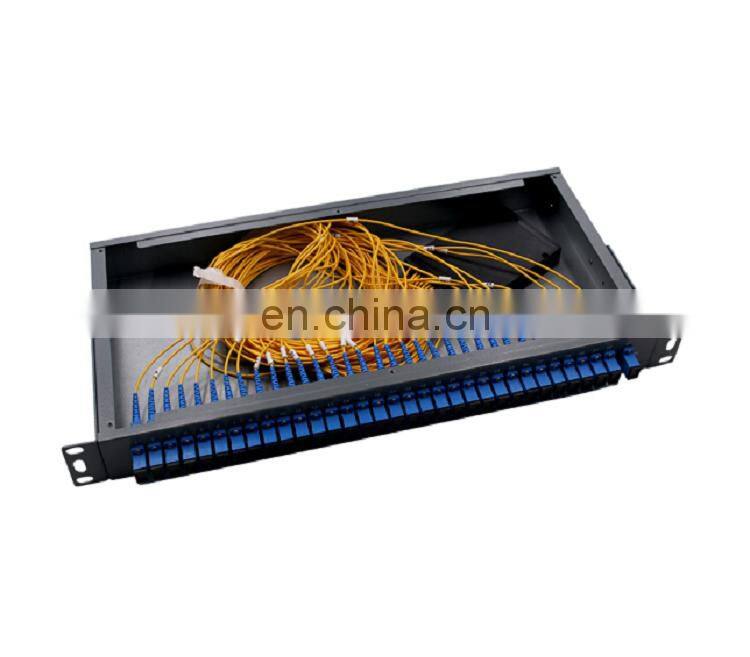 FTTH Fiber Optic Cable fixed type rack mounted type 1x16 PLC Splitter Fiber Optic internet splitter