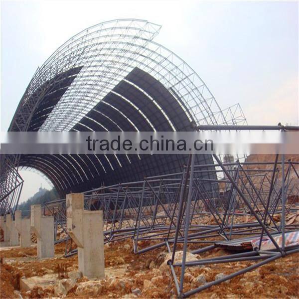 Low cost steel structure parabolical dome cement plant
