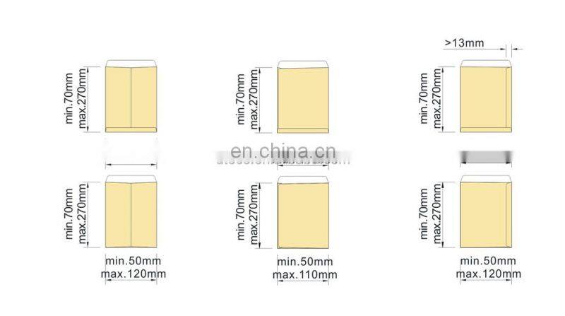 ZF250D Automatic Mini Small Pocket Chinese Lucky Red Packet Money Bill Envelope Making Machine with Bottom Flap Fold Inside